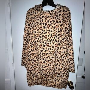 Shosho Skull and Leopard Print Top